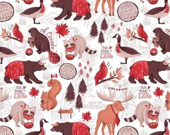 Fabric cotton, THE TRUE NORTH, 36250101, 01, Quilt Fabrics, 100% cotton, quilt cotton - Oh Canada of Camelot Fabrics