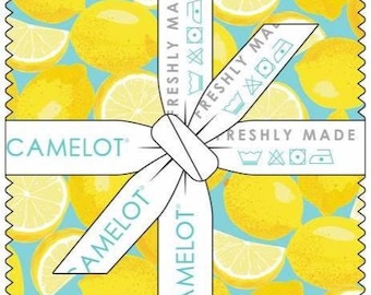 QUILT FABRICS, 42 squares 5 inchs, 100% cotton, quilt cotton - Lemon Drops of Camelot Fabrics