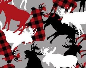 Fabric cotton, CANADIAN MOOSE, 21250102-01, Quilt Fabrics, 100% cotton,quilt cotton - North of Ordinary of Camelot Fabrics