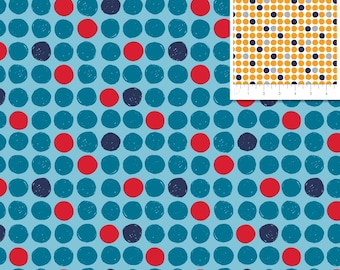CAMELOT FABRICS, Grid, dots, 27190103, On the Move, cotton, designer, Elizabeth Silver