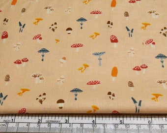Camelot Fabrics, Fabric mushroom, 100% coton, #82200103, PEACH, Sweater Weather de Camelot Fabrics