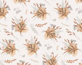 Fabric cotton, SWEET BUNDLES, Cream, 58240301-01, Quilt Fabrics, 100% cotton,quilt cotton - Whispering Grasslands of Camelot Fabrics