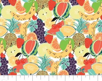 QUILT FABRIC Fruit Salad, 100% Cotton - Feeling's Fruity de Camelot Fabrics