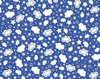 BENARTEX FABRICS, Cloud Glow True-Blue, Glow for it, 100% coton - 8918 de Benartex Fabrics