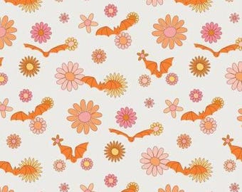Fabric cotton, SO BATTY, 58240402, Quilt Fabrics, 100% cotton, quilt cotton - Ghostly Garden of Camelot Fabrics