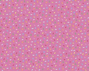 RILEY BLAKE, Confetti, Hot Pink, 10895, Rainbow Fruit, fabric, cotton, quilt cotton
