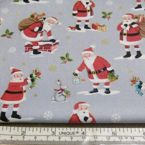 TISSU COTON, Père Noel, 2480, coton courtepointe, coton designer Merry Christmas d'Andover Fabrics image 2