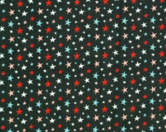 CAMELOT FABRICS, STARS black, 89220905-02, Merry Penguins, 100% cotton, quilt cotton