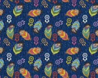 Fabric cotton Sisterhood, Navy, 57230101-02, QUILT FABRICS, 100% cotton, quilt cotton - Rejevenation Collection of Camelot Fabrics