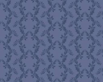 Fabric cotton, LEAF ARCH, Denim, 94240105-01, Quilt Fabrics, 100% cotton,quilt cotton - Bloom Manor of Camelot Fabrics