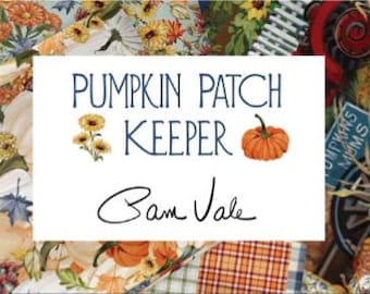 QUILT FABRICS, 42 squares 5 inchs, 100% cotton, quilt cotton - Pumpkin Patch Keeper of Camelot Fabrics