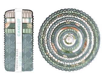 QUILT FABRICS, 40 stripes 2 1/2x44po, Jelly Rolls, 100% cotton, quilt cotton - Living on Lake Time of Camelot Fabrics