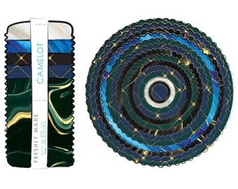 QUILT FABRICS, 40 stripes 2 1/2x44po, Jelly Rolls, 100% cotton, quilt cotton - Gilded of Camelot Fabrics