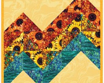 PDF, ELEVATION PILLOW, 20'' X 20'', Tutoriel - Sonny in the Sunflowers of Camelot Fabrics