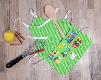 Apron with pocket, size 2-4 years
