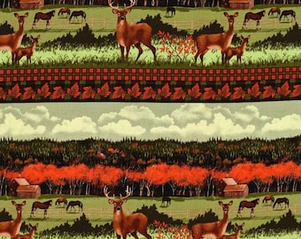 QUILT FABRIC Deer, 100% Cotton - Timeless Treasures