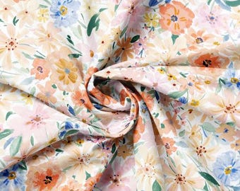 Fabric cotton, Pretty Party, Peach, 94230201-01, QUILT Fabrics, 100% cotton, quilt cotton - Flower House of Camelot Fabrics