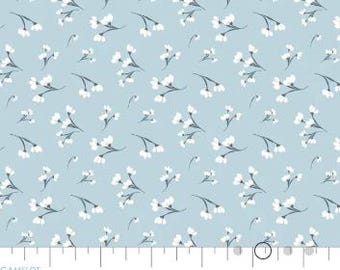 Fabric cotton, Sprouts, Light Blue, 58230505-03, QUILT FABRICS, 100% cotton, quilt cotton - Midnight In Bloom of Camelot Fabrics