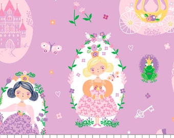 CAMELOT FABRICS, Princesses, Once Upon a Time, 91190201, col 02, cotton, cotton quilt, cotton designer