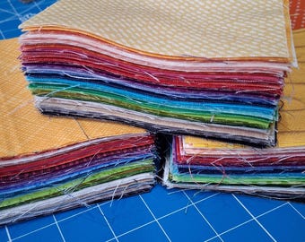 100 squares 4" X 4", (10cm X 10cm), Pre-Cut cotton