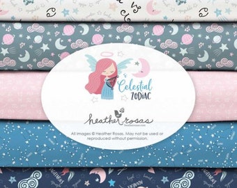 END OF COLLECTION, 8 motifs, Celestial, quilt cotton - Celestial de Camelot Fabrics