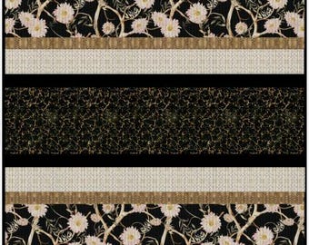 PDF, ENCHANTED Quilt, 40'' X 50'', Tutoriel - Bloom Tapastry of Camelot Fabrics