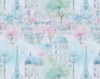 Camelot Fabric PARIS EN VOGUE Cotton Quilt Fabric 64250101-02 - En Vogue
