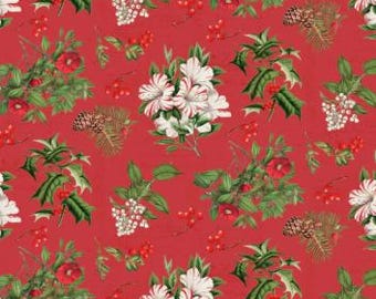 Joy to the World, Cotton Fabric, 66250504, 04,  Camelot Fabrics, Christmas Holiday, Quilting Material, Festive Sewing Fabric