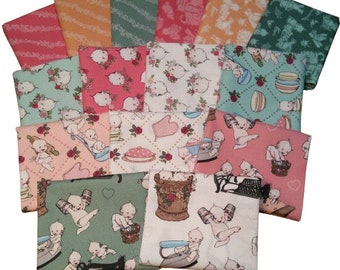 QUILTING FABRIC 15 prints of fish 100% coton - Sew Kewpie de Riey Blake Designs