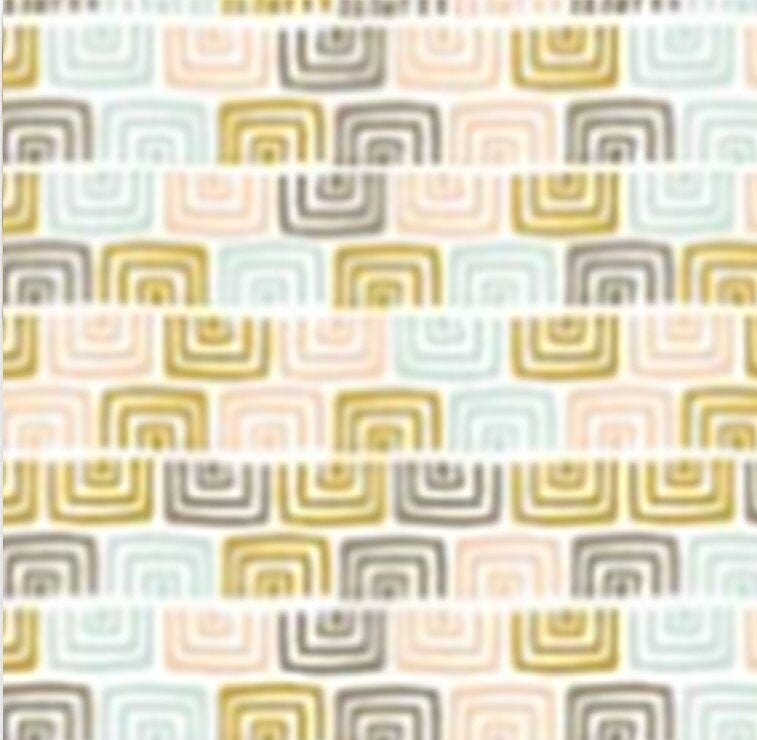 Geo Brick Neufchatel 31180205 Col 01 Camelot Fabrics 100 Cotton