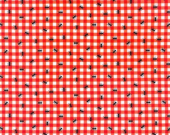 ROBERT KAUFMAN, Red, cotton, cotton quilt, cotton designer - Farm to Table de Robert Kaufman