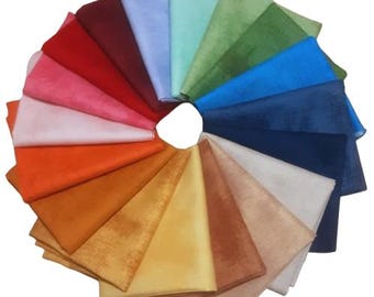 Pack of 18, 100% cotton, quality quilting - Shabby & Shades of Riley Blake Designs