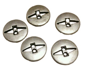 5 buttons: 16mm, metal button,