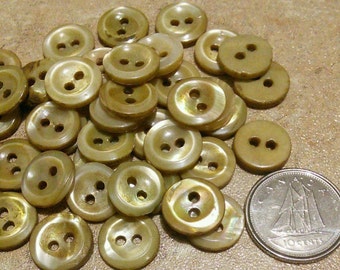 11mm, 100 buttons, PEARL BEIGE