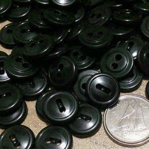 12mm, 100 buttons, FOREST GREEN