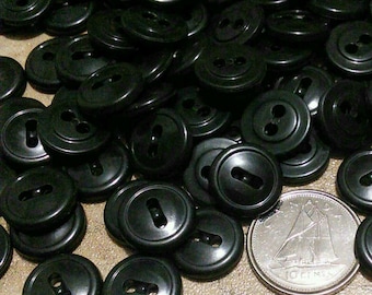 12mm, 12-50-200 Buttons FOREST GREEN, BTN 11