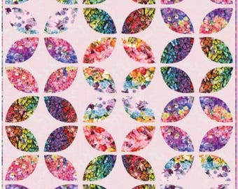 PDF, ORANGE PEEL Quilt, 63'' X 64'', Tutoriel - Monarch Gardens de Camelot Fabrics