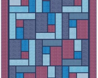 PDF, WHIMSICAL Quilt, 56'' X 71'', Tutoriel de Camelot Fabrics