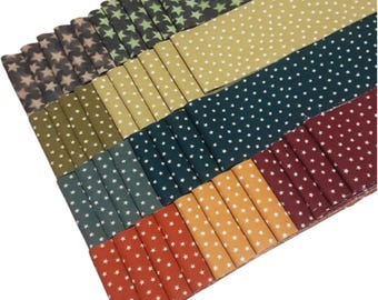 40 Stripes, STAR, Jelly Rolls, 2 1/2" X 44", Pre-Cut cotton - ANDOVER Fabrics