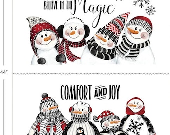 Panel Comfort and Joy, 36 X 44 inchs, QUILT FABRICS, 49230109P-01, 100% cotton, quilt cotton - Comfort and Joy Collection of Camelot Fabrics