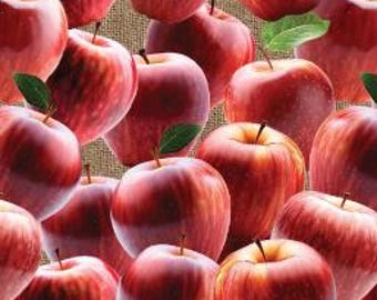 Fabric cotton, Apples, 21231105-01, QUILT FABRICS, 100% cotton, quilt cotton - Apple Orchard of Camelot Fabrics