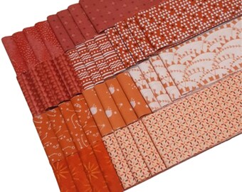 40 Stripes, ORANGE, Jelly Rolls, 2 1/2" X 44", Pre-Cut cotton