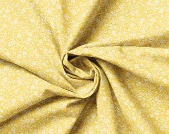 Fabric cotton Floral Sketches, Yellow, 37230210, 04, QUILT FABRICS, 100% cotton, quilt cotton - Quilting Bees of Camelot Fabrics