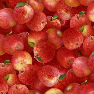 May include: A close-up image of a large pile of red apples. The apples are arranged in a random pattern, with some overlapping others. The apples are all ripe and have a glossy finish.