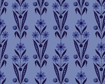 BENARTEX FABRICS, Bouquet Blue, 100% cotton, cotton quilt, cotton designer - Somerset de Benartex Fabrics