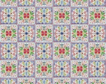 Fabric cotton, TILES, 66230201, 01, QUILT FABRICS, 100% cotton, quilt cotton - Sweet Summer of Camelot Fabrics