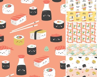 CAMELOT FABRICS, Sushi, On a Roll, 21210201, 21210202, 21210203, 21210204, 21210205, fabric, cotton, quilt cotton, CDS
