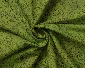 QUILT FABRICS, Cluster, Green, 55230506-01, 100% cotton, quilt cotton - Age Vineyard of Camelot Fabrics