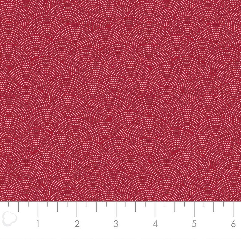 Sashiko col 96 cotton 21008 Camelot Fabrics Mixology cotton quilt Crimson cotton designer