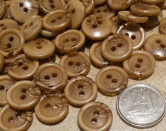 12mm, 100 buttons, MARBLE BEIGE-BROWN